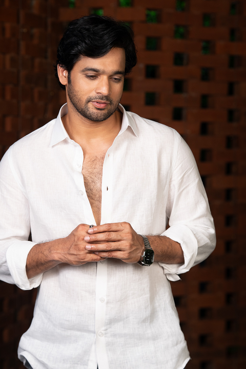 Ivory Aura β White Linen Shirt