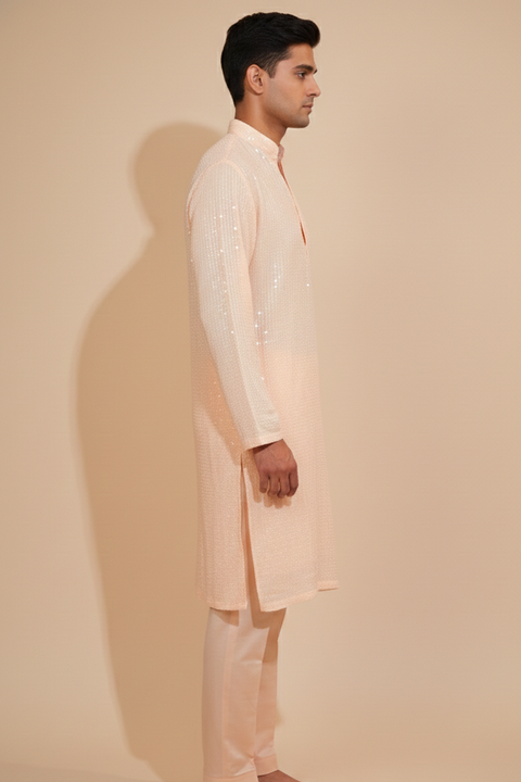 Prakashika β Sequin Embellished Kurta with Dupatta