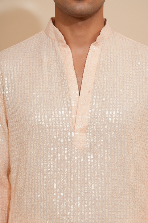Prakashika β Sequin Embellished Kurta with Dupatta