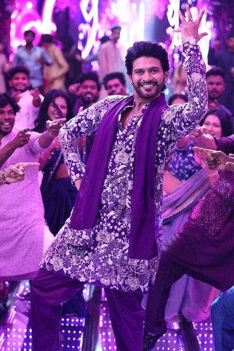 Rangam Royal β Purple Embroidered Cotton Blend Kurta