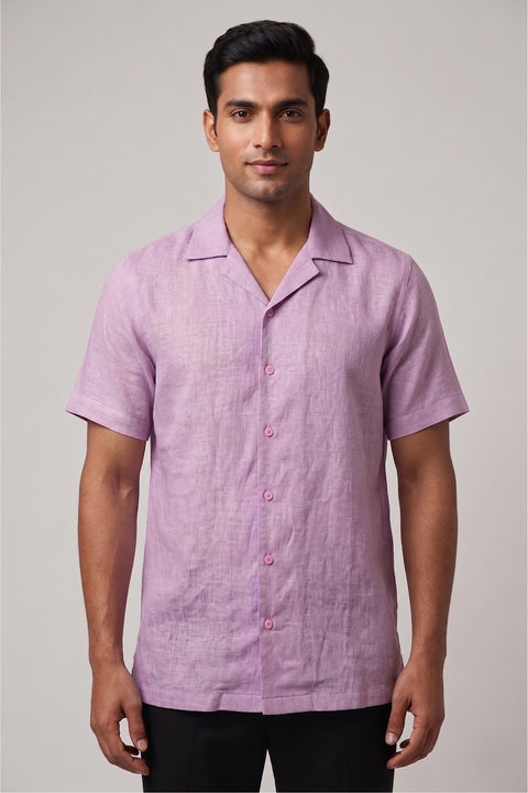 Lilac Drift β Lilac Linen Shirt
