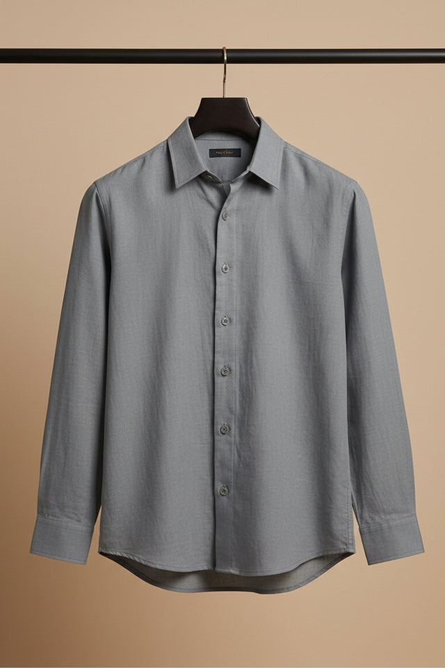 Driftline — Grey Cotton Shirt