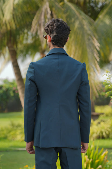 Strukt — Deep Teal 4-Way Stretch Shacket