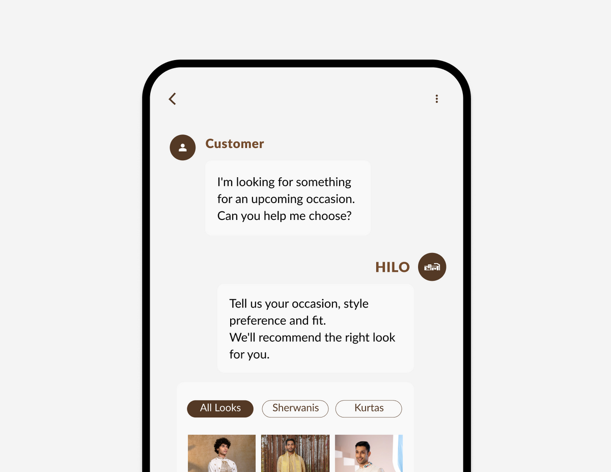 Technology (Smart Made-to-Order Engine) at HILO Design — handcrafted Indian menswear