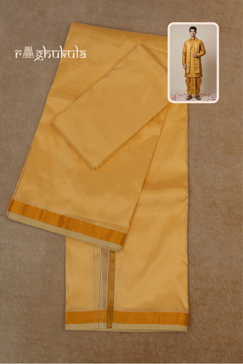 Pravalya â Coral Raghukula Pattu Silk Fabric