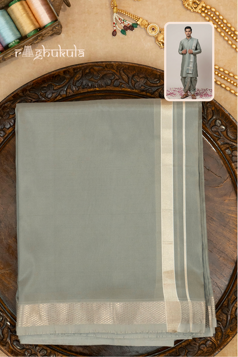 Shyama — Dark Raghukula Pattu Silk Fabric