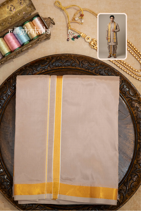Taru — Forest Green Raghukula Pattu Silk Fabric
