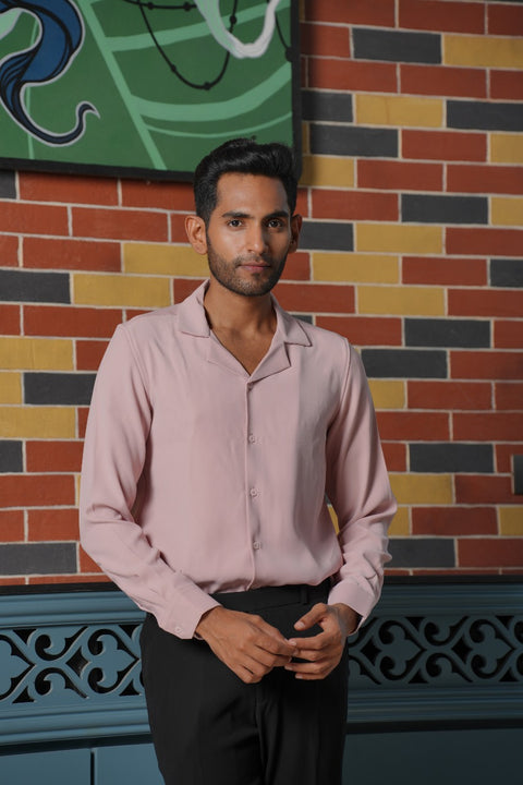 Pancy — Peach Armani Fabric Shirt
