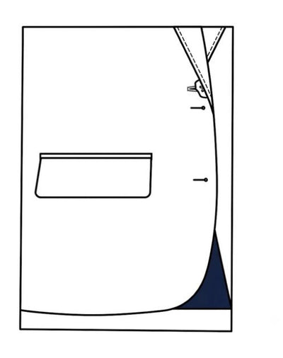 Flap, line drawing