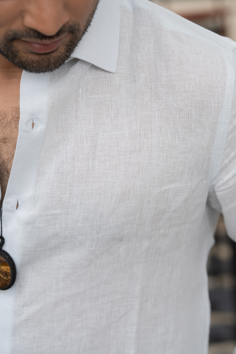 Moonlit β Ivory Linen Shirt