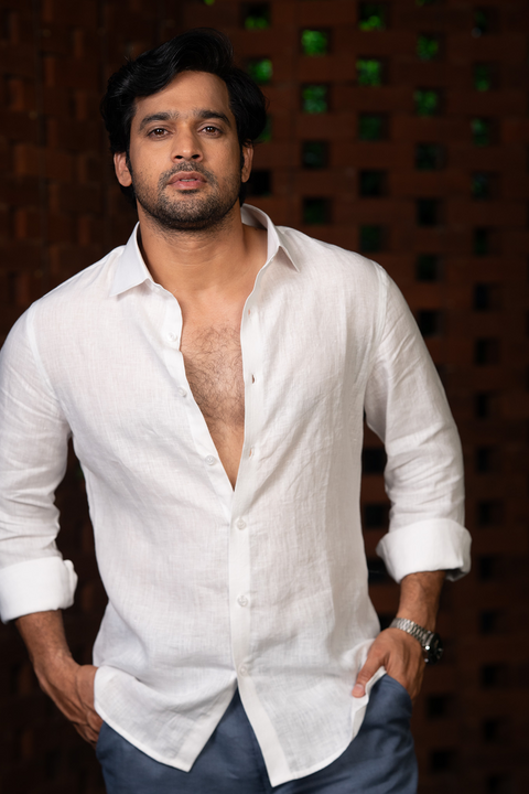 Ivory Aura β White Linen Shirt