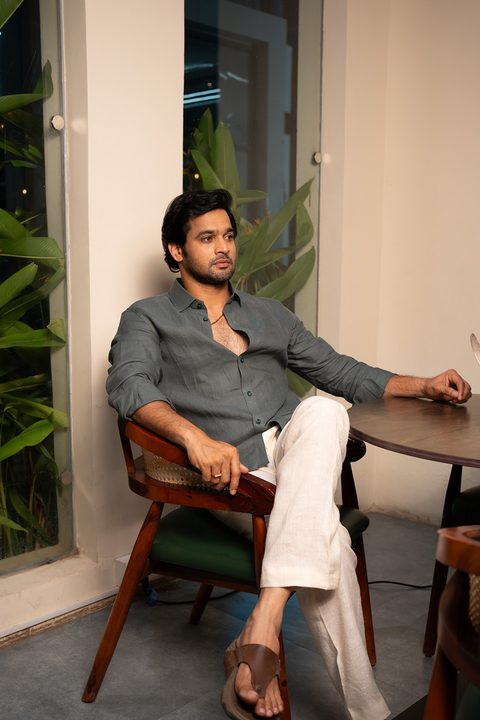 Aqua Mist — Aqua Linen Shirt