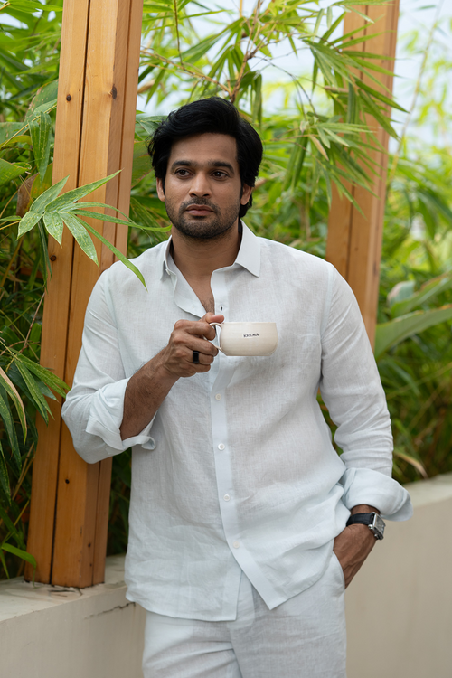 Ivory pure linen shirt — Moonlit by HILO DESIGN