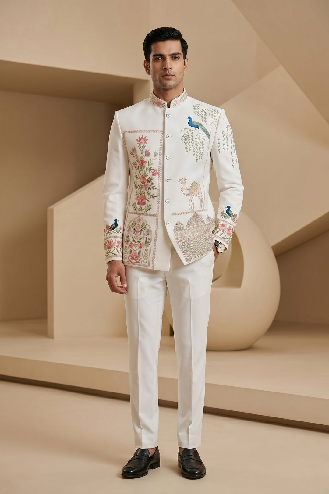 Shehnaz — Embroidered British Fabric Indo-Western