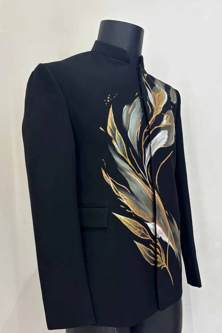 Brushline — Black Hand Painted Premium Indo-Western