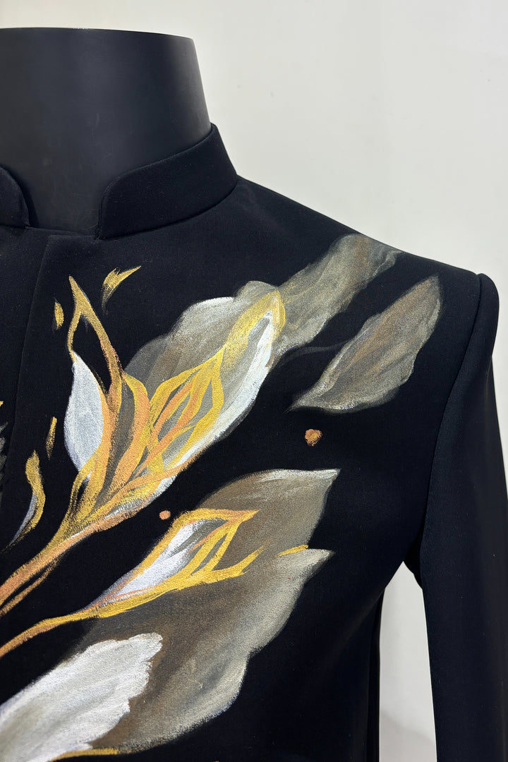 Brushline — Black Hand Painted Premium Indo-Western
