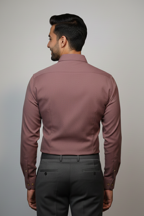 Rosewood — Mauve Hand Painted Floral 4-Way Stretch Urban Shirt