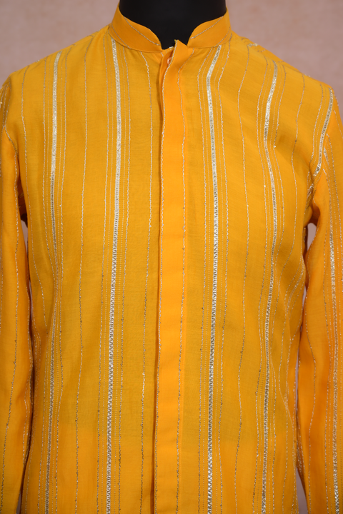 Utsav — Yellow Butta Patti Kurta with Dupatta