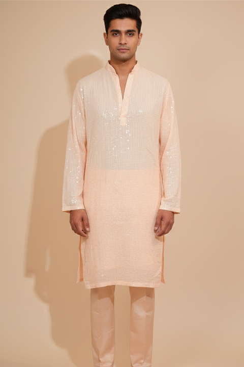Prakashika — Sequin Embellished Kurta with Dupatta