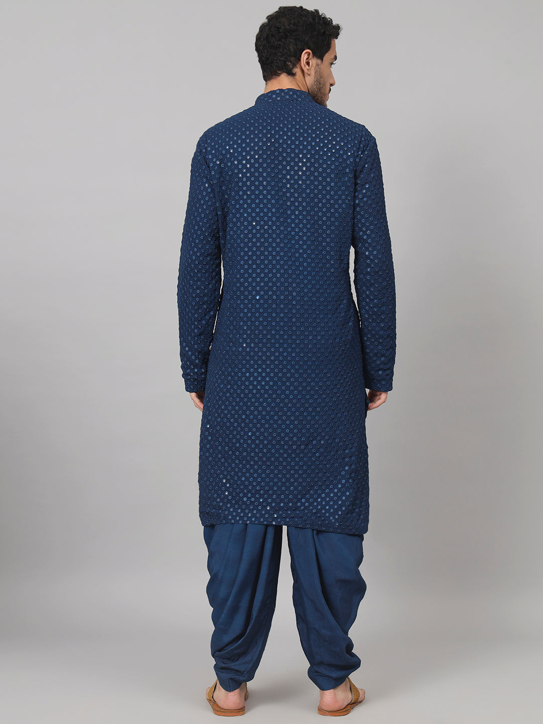 Teal Blue Mirror kurta set