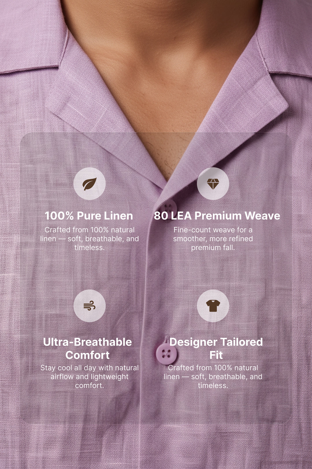 Lilac Drift — Lilac Linen Shirt