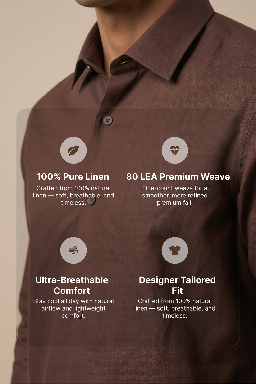 Terra Thread — Brown Cotton Shirt