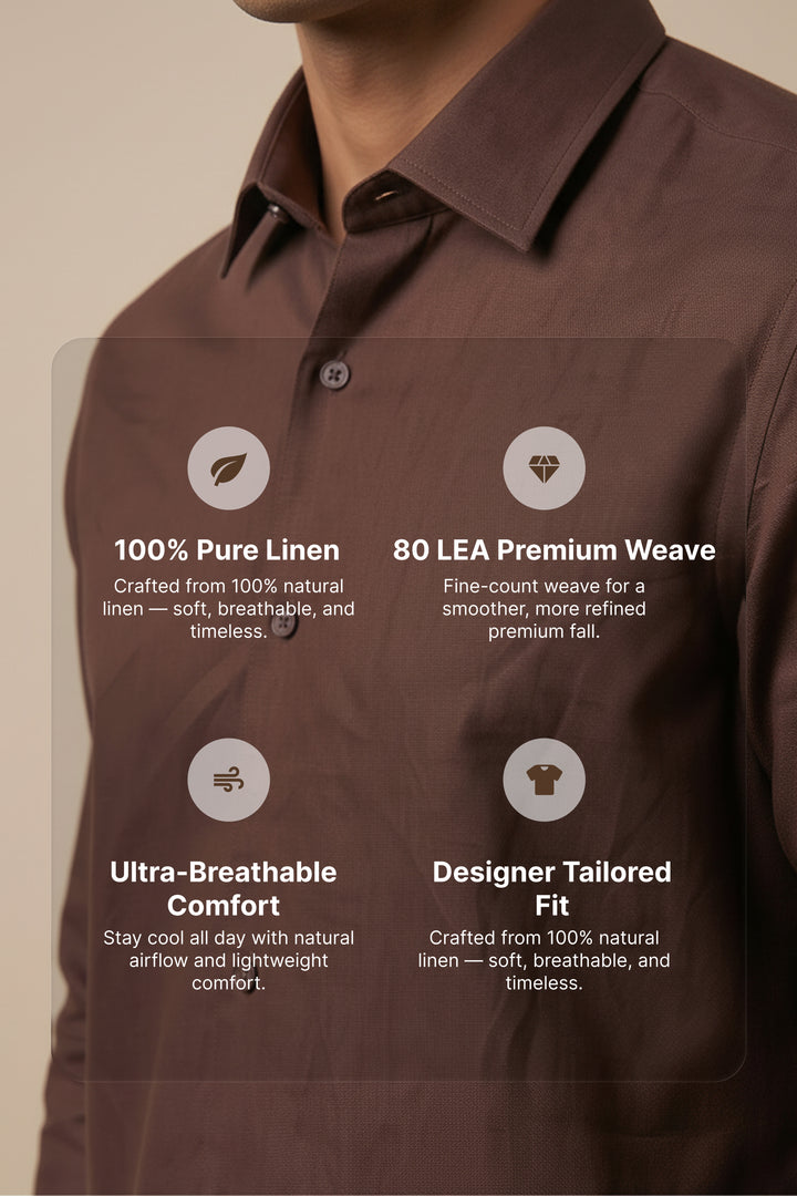 Terra Thread — Brown Cotton Shirt