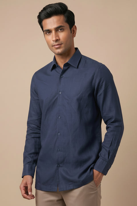 Horizon — Blue Cotton Shirt