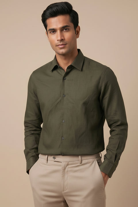 Forest — Green Cotton Shirt