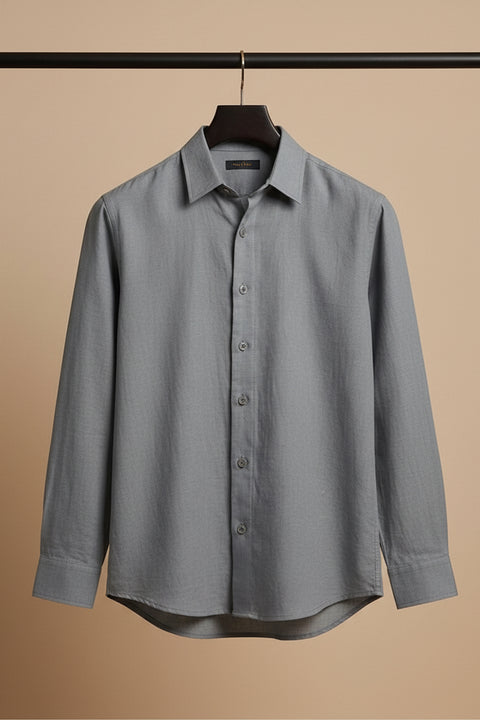 Driftline — Grey Cotton Shirt