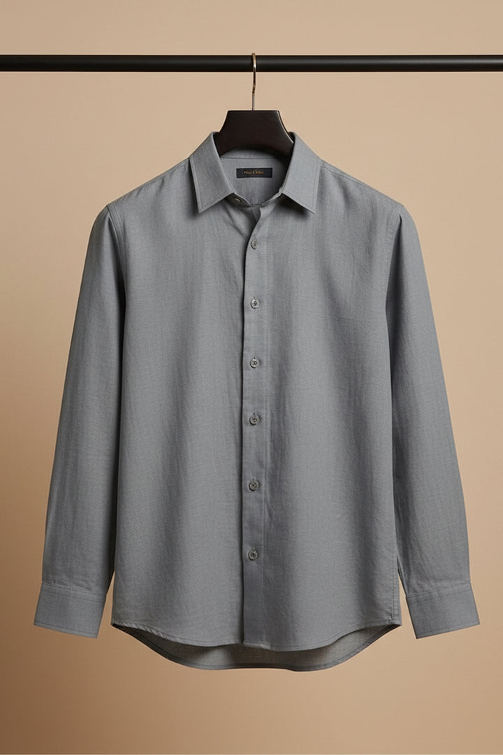 Driftline — Grey Cotton Shirt