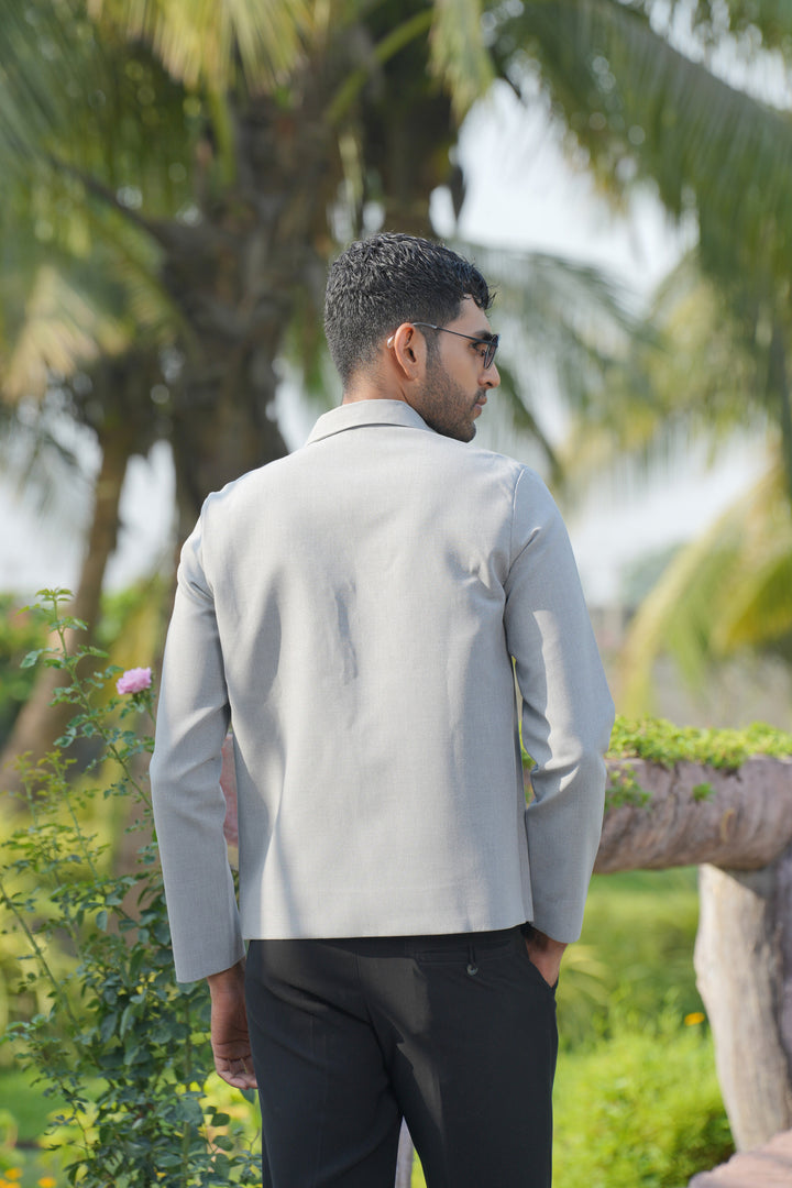 Laynox — Distorted Grey 4-Way Stretch Shacket