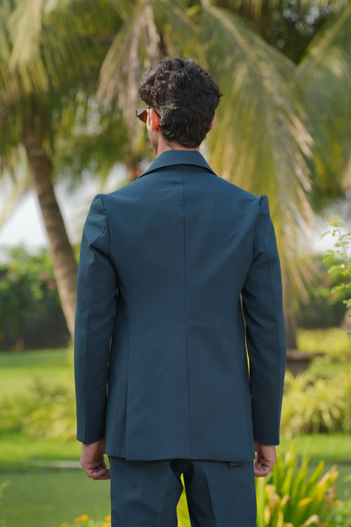 Strukt — Deep Teal 4-Way Stretch Shacket
