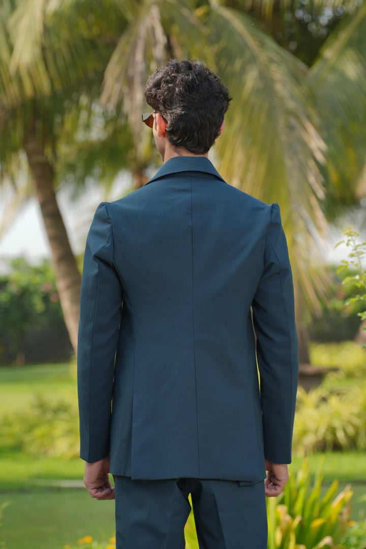Strukt — Deep Teal 4-Way Stretch Shacket