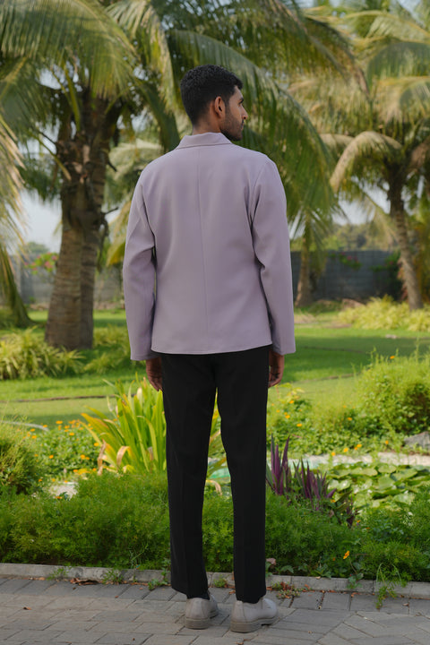 The Regal Layer — Lavender British Suiting Shacket