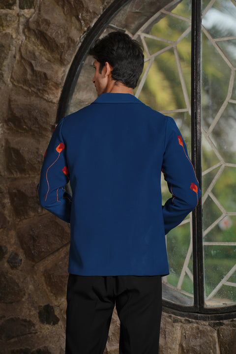 Torque — Teal Blue British Fabric Shacket