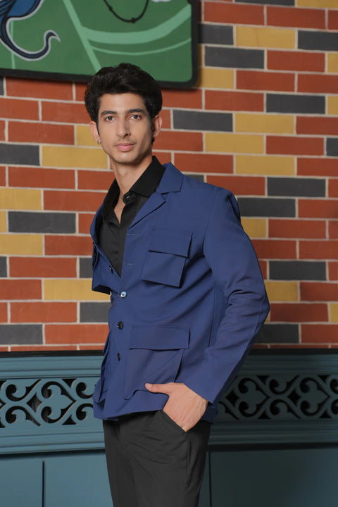 Minimal Matrix — Black 4-Way Stretch Shacket