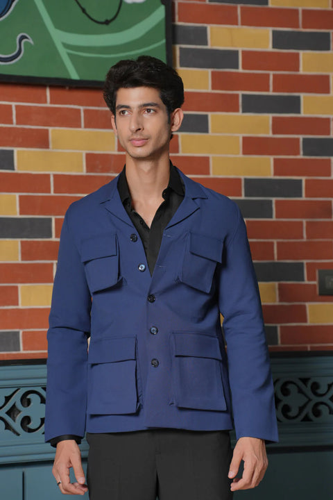 Minimal Matrix — Black 4-Way Stretch Shacket