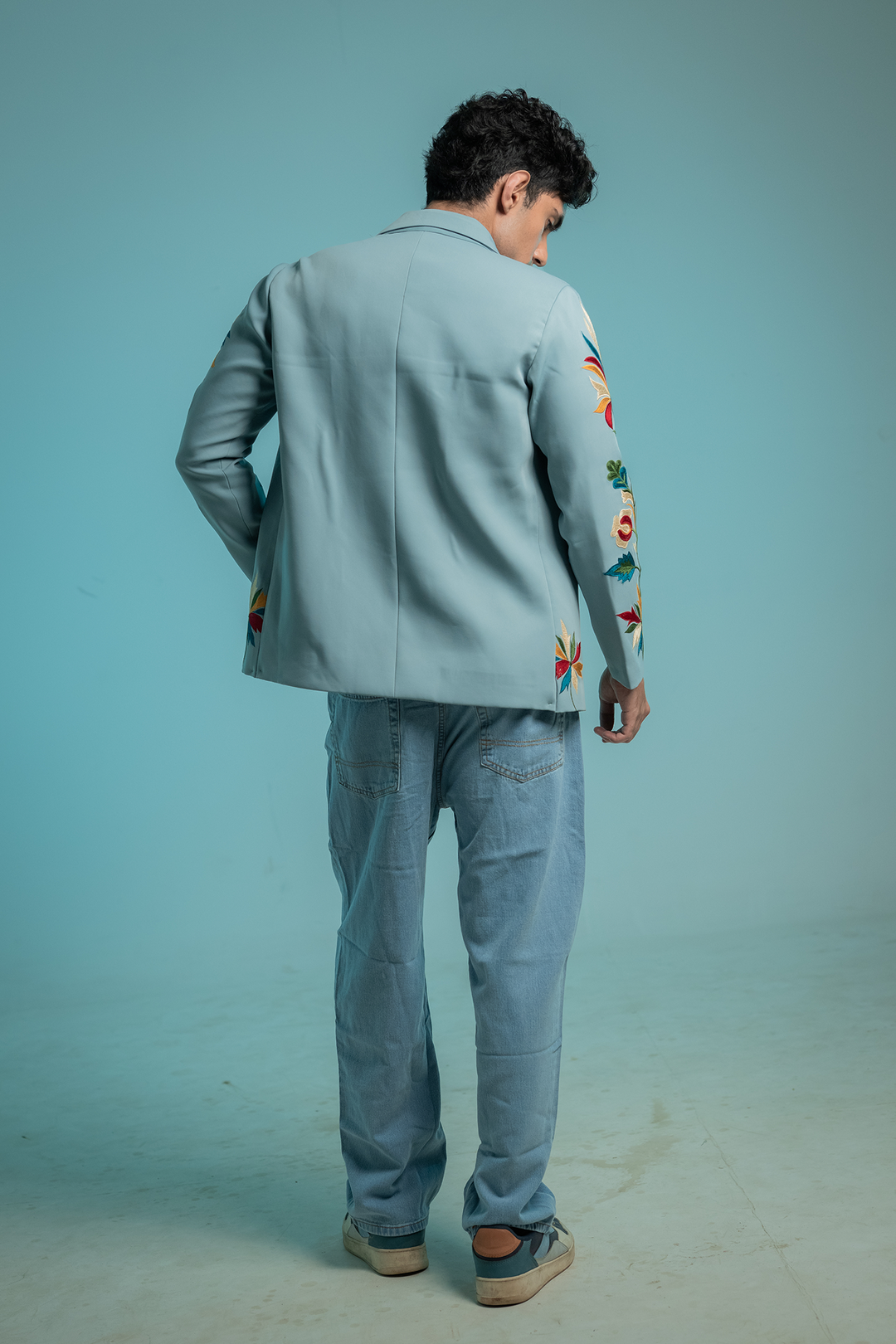 Aarunya — Hand Embroidered Armani Fabric Shacket