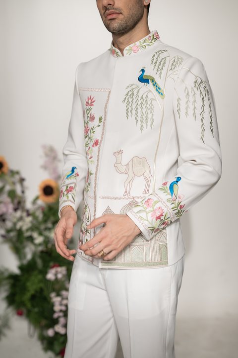 Shehnaz — Armani Fabric Indo-Western