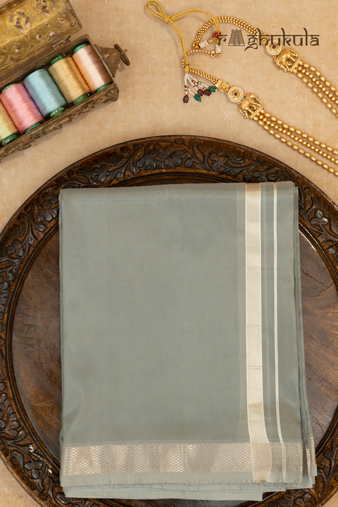 Shyama — Dark Raghukula Pattu Silk Fabric