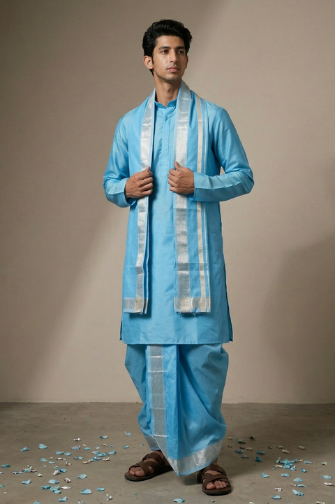 Suvarna — Gold Raghukula Pattu Silk Fabric