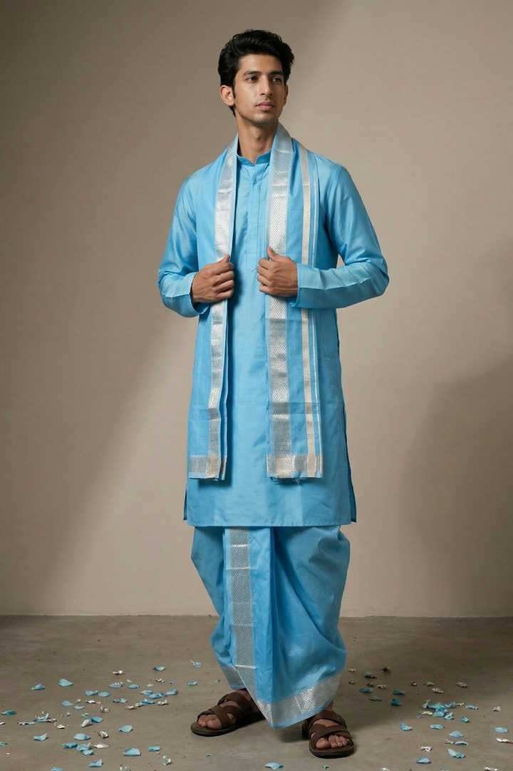 Suvarna — Gold Raghukula Pattu Silk Fabric