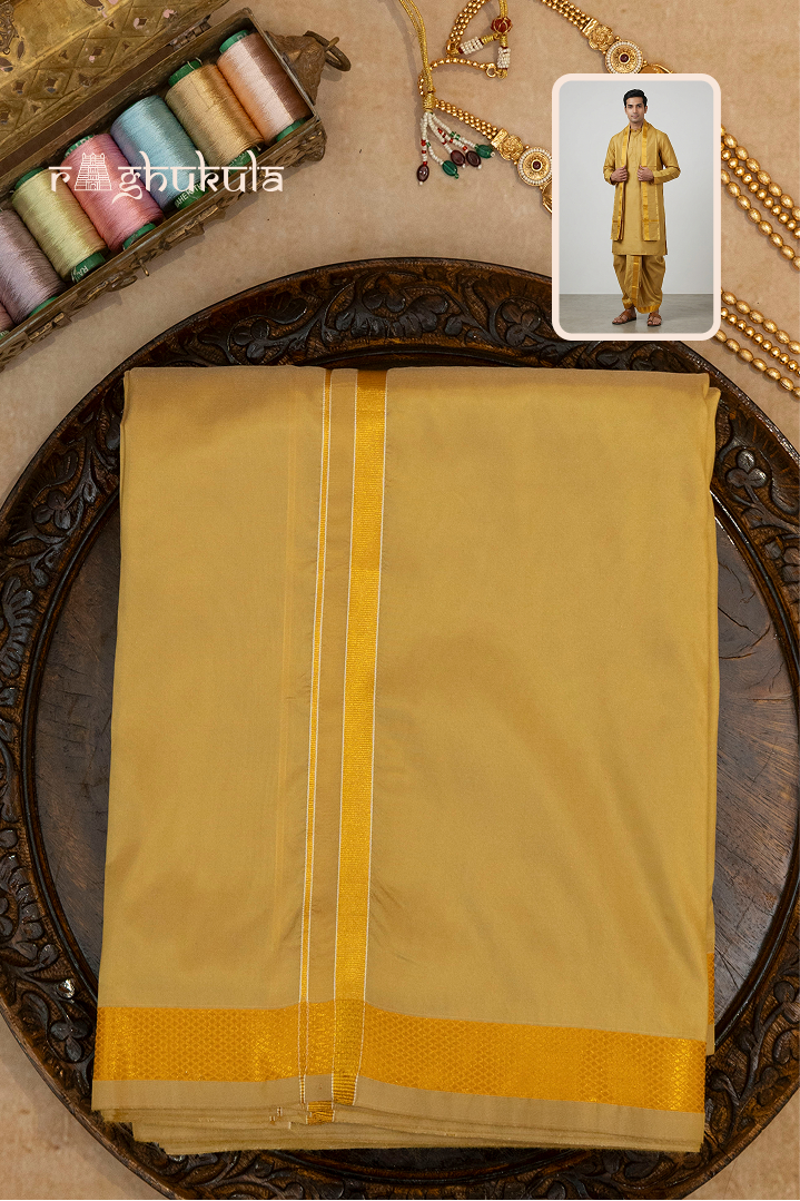 Swarna — Gold Raghukula Pattu Silk Fabric