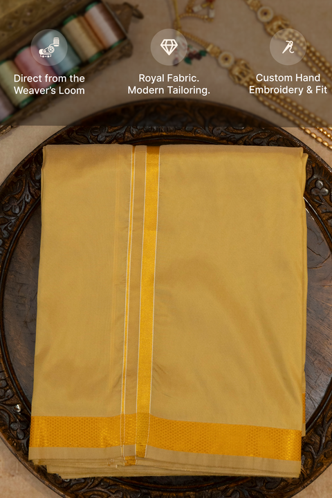 Swarna — Gold Raghukula Pattu Silk Fabric