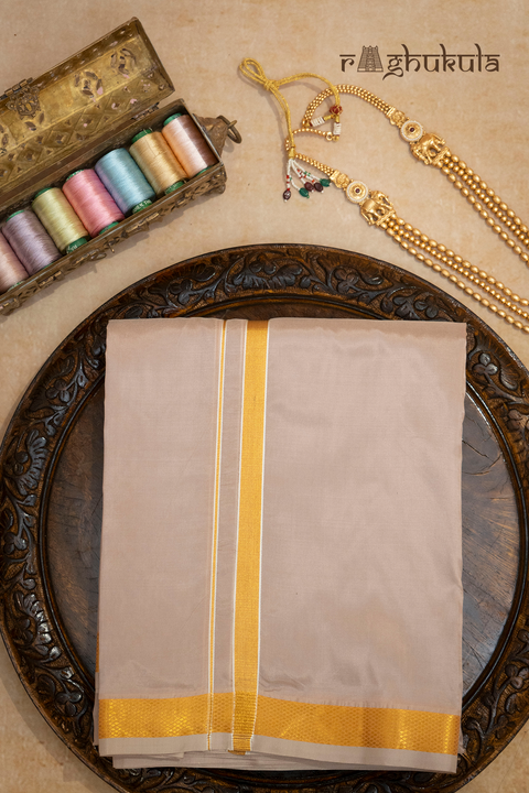 Taru — Forest Green Raghukula Pattu Silk Fabric