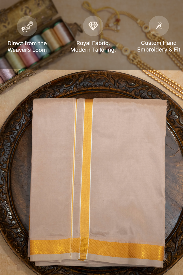 Taru — Forest Green Raghukula Pattu Silk Fabric