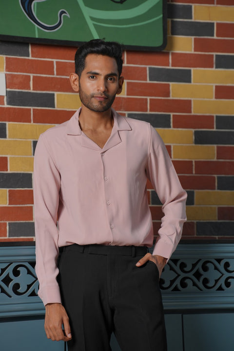 Pancy — Peach Armani Fabric Shirt