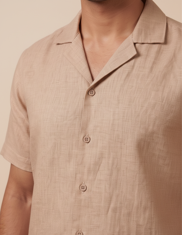 Dune — Beige Linen Shirt