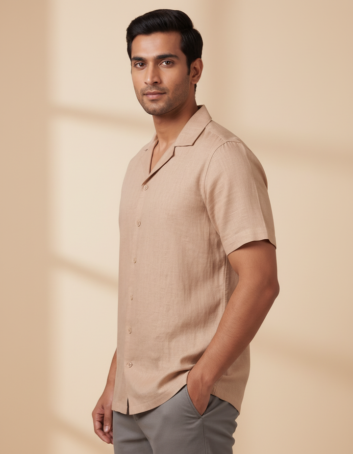 Dune — Beige Linen Shirt